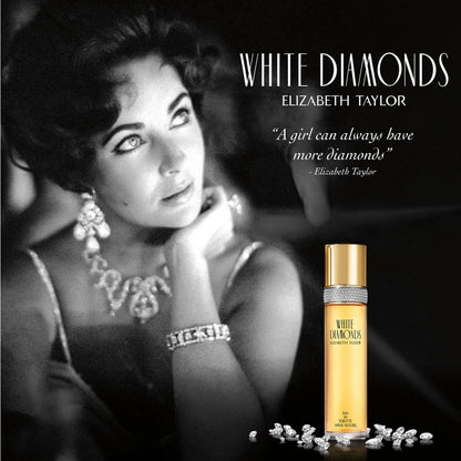 Elizabeth Taylor White Diamonds Eau De Toilette, Perfume for Women, 3.3 fl oz