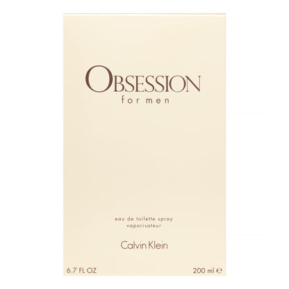 Calvin Klein Obsession Eau De Toilette, Cologne for Men, 6.7 oz