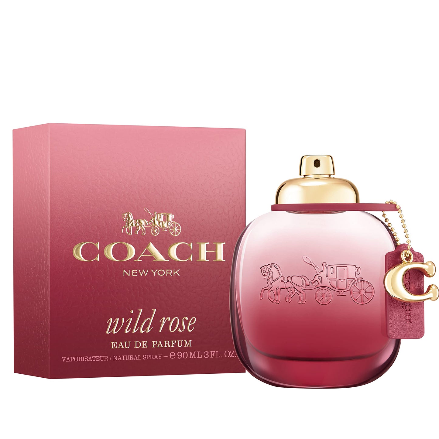 Coach Wild Rose Eau de Parfum - Long Lasting Fragrance with notes of Redcurrant, Wild Rose & Ambroxan - Floral & Gourmand - 3.0 fl. oz.