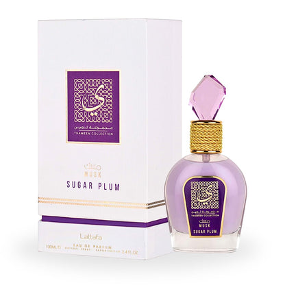 Lattafa Unisex Musk Sugar Plum EDP Spray 3.4 oz Fragrances