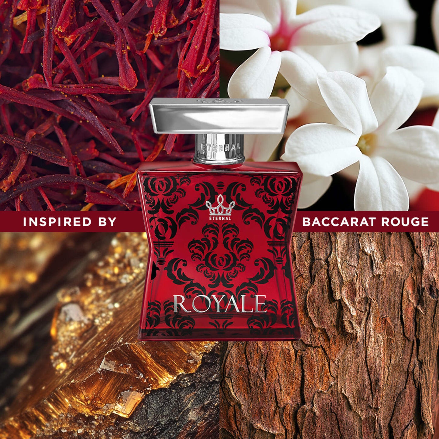 Eternal Royale EDP Inspired by Baccarat Rouge 540 Unisex Perfume Spray, 3.4 oz