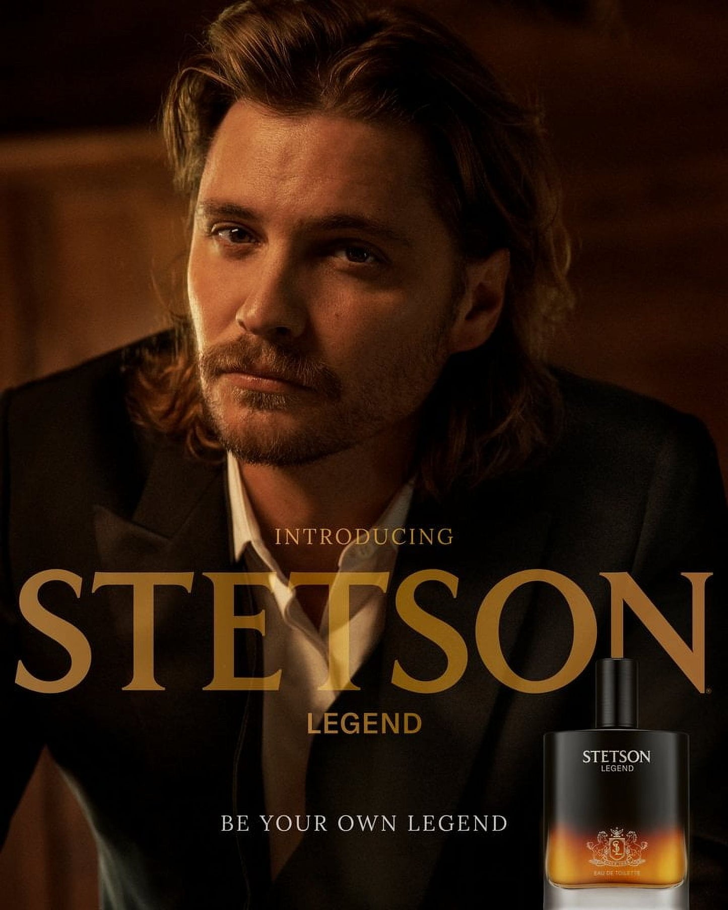 Stetson Legend Eau de Toilette, Bold Cologne Fragrance for Men, 3.4 fl oz